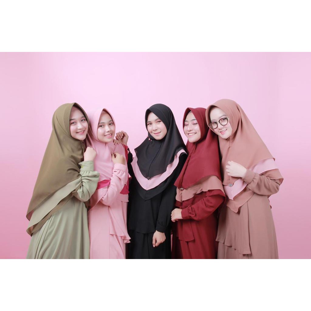 Kazami - Dress Anggun Mewah Simple Bahan Ceruty Babydoll Premium