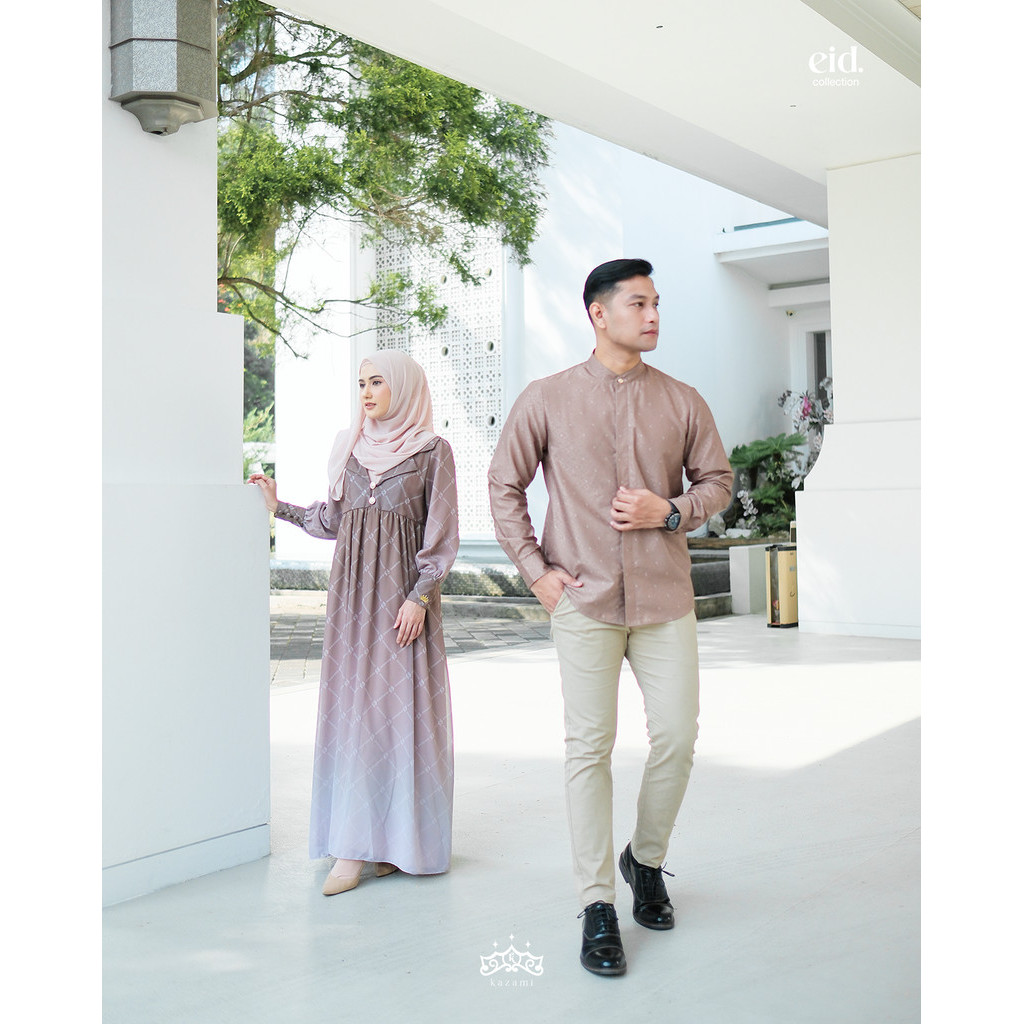 Kazami - Dress Dewasa Motif Mewah Everlast Monogram style 1