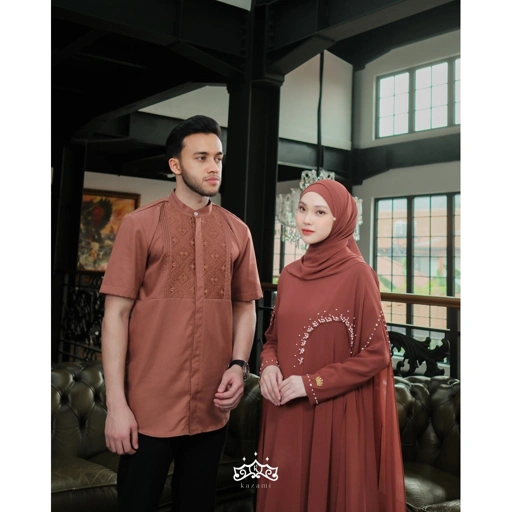 Image of Kazami - Koko Dewasa Sarimbit Luna Katun Toyobo Lengan Panjang dan Lengan