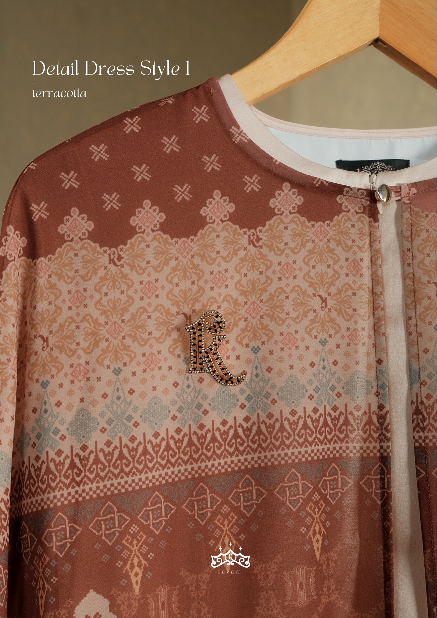 Kazami - Dress / Gamis Meulaboh Kasih Style 1 Set Inner Outer
