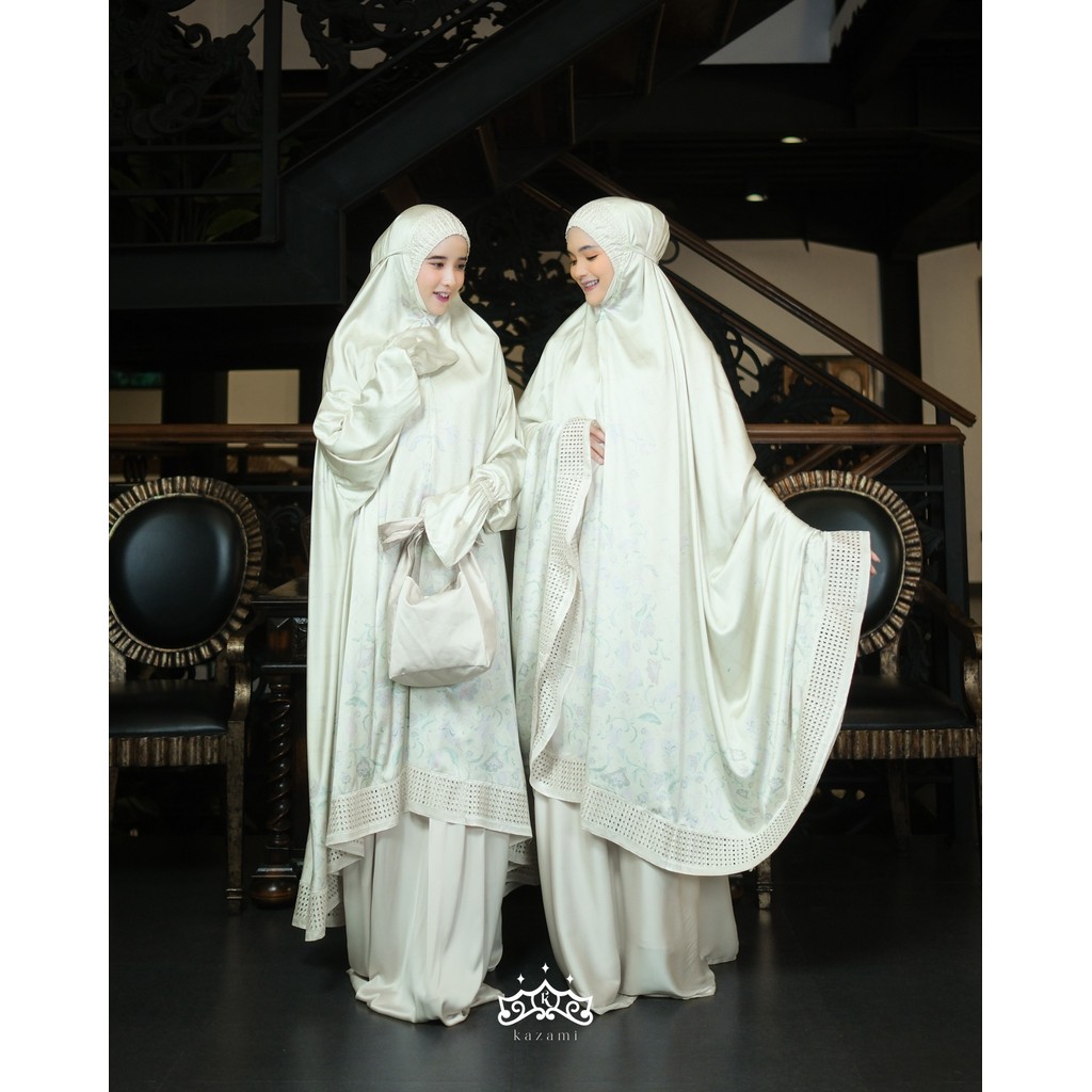 Kazami - Mukena / Tekekung Ainun Printing Motif Bunga