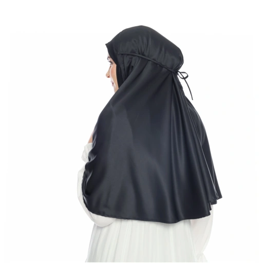 Image of Nadia Instant Khimar in Black