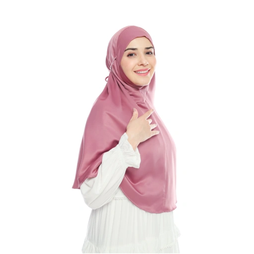 Image of Nadia Instant Khimar in Mauve