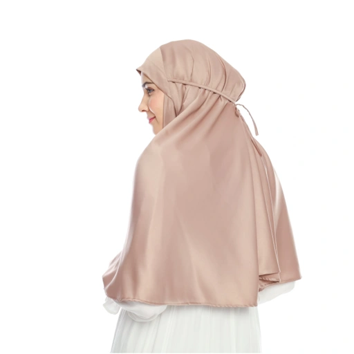 Image of Nadia Instant Khimar in Latte