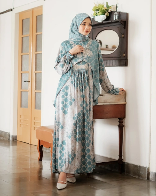 Image of Lafiza Dress - Petrol