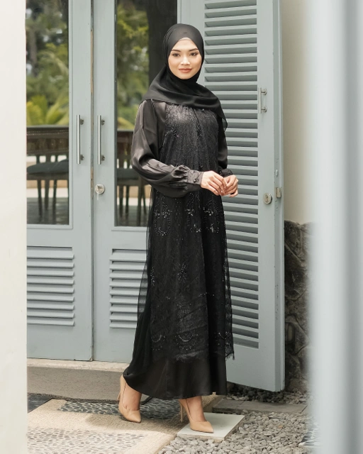 Image of Qania Dress - Black
