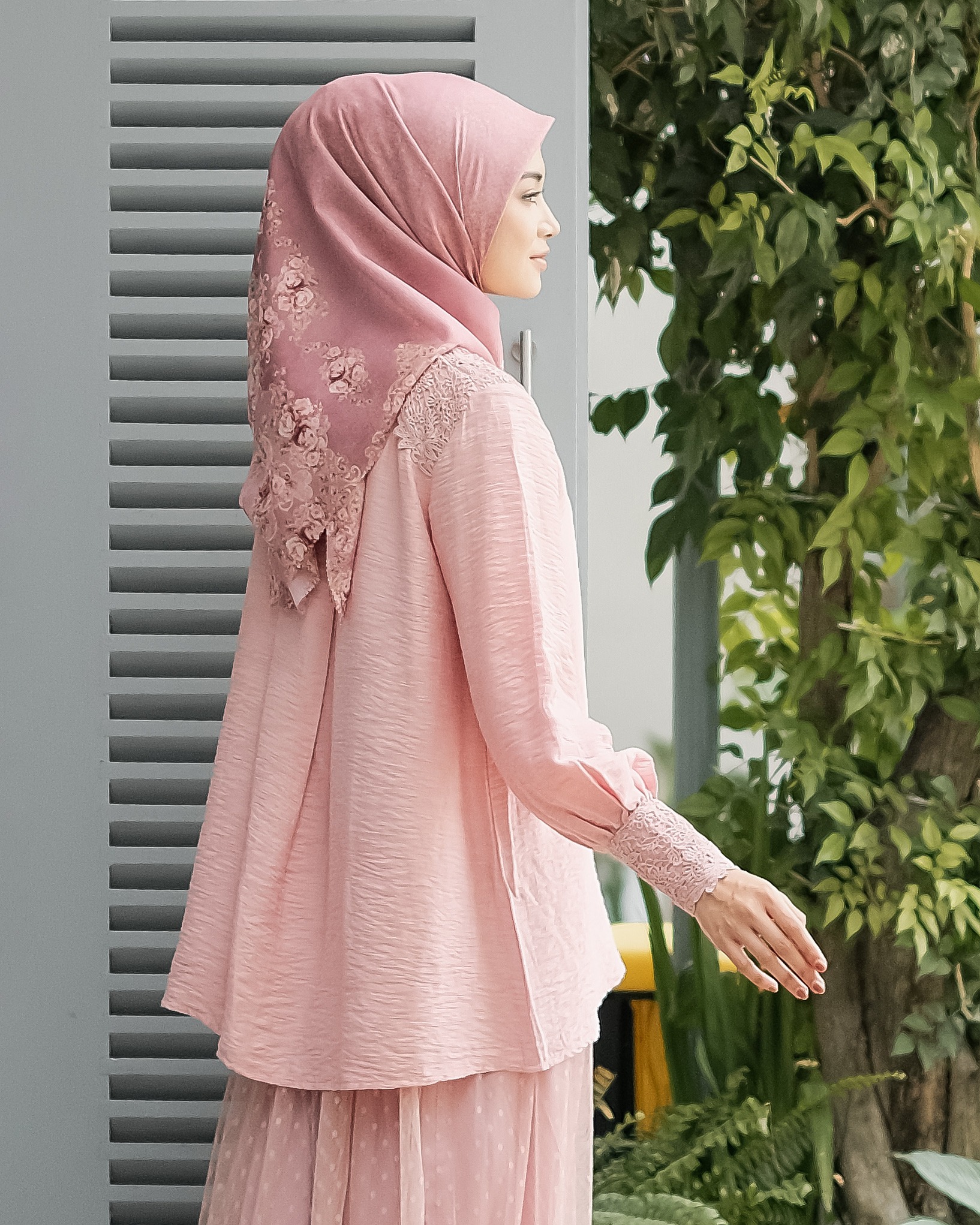 Rafia Blouse - Peach