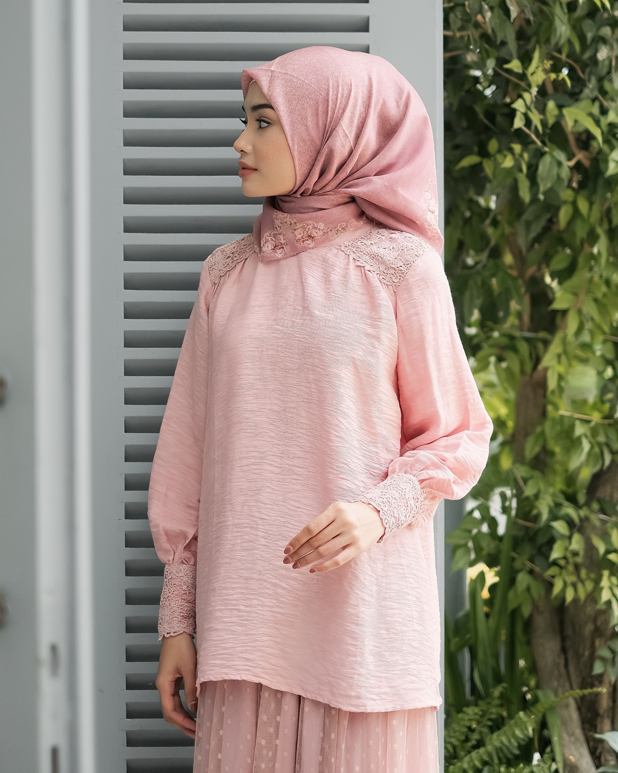 Rafia Blouse - Peach