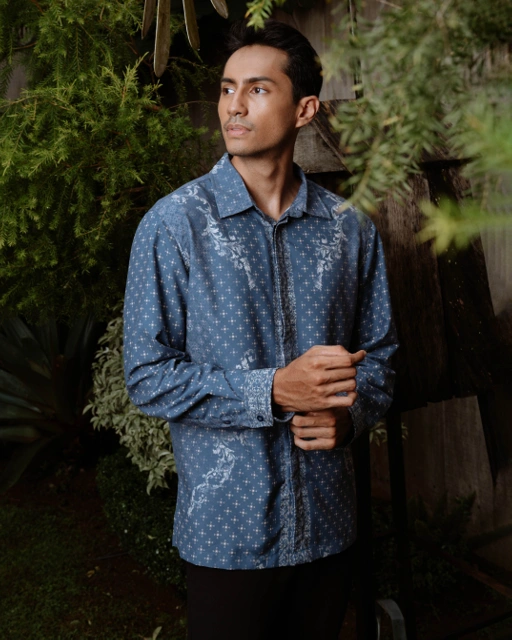 Image of Damara Men's Shirt - Classic Blue