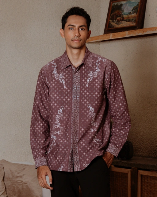 Image of Damara Men's Shirt - Maroon