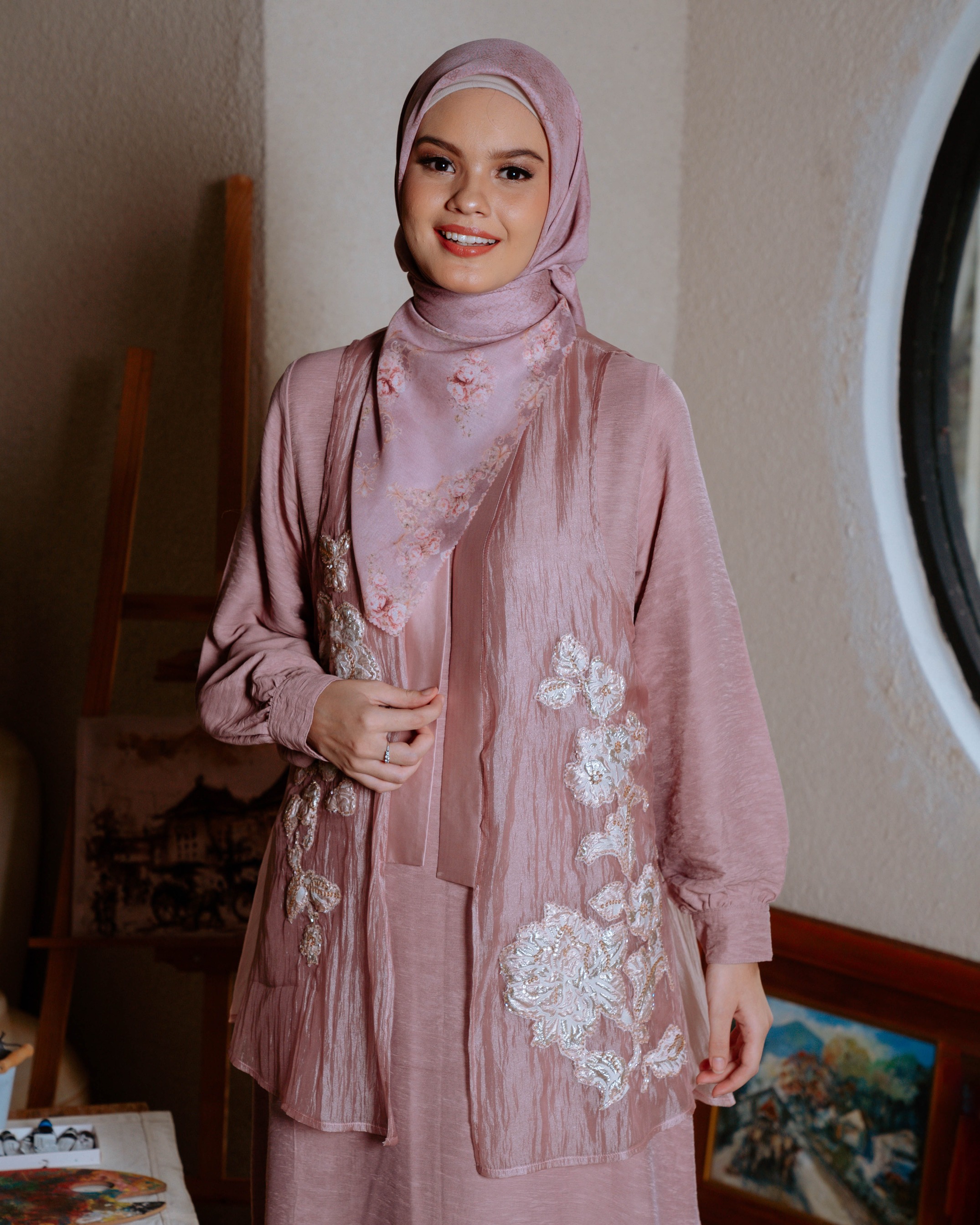 Atiqah Dress - Rose Gold