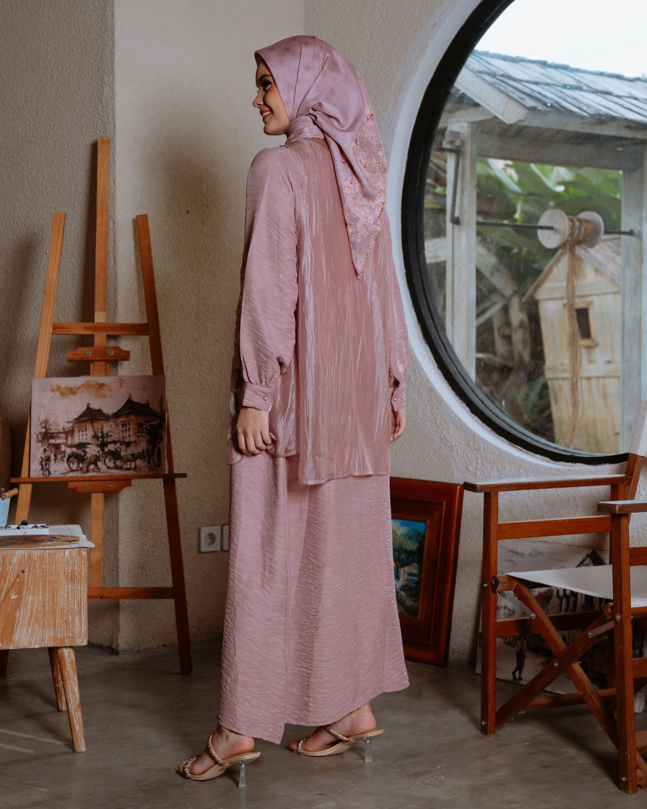 Atiqah Dress - Rose Gold