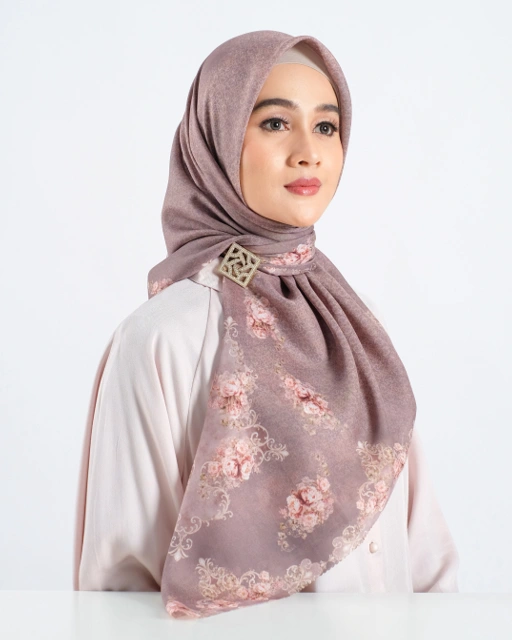 Image of Peony Scarf - Choco