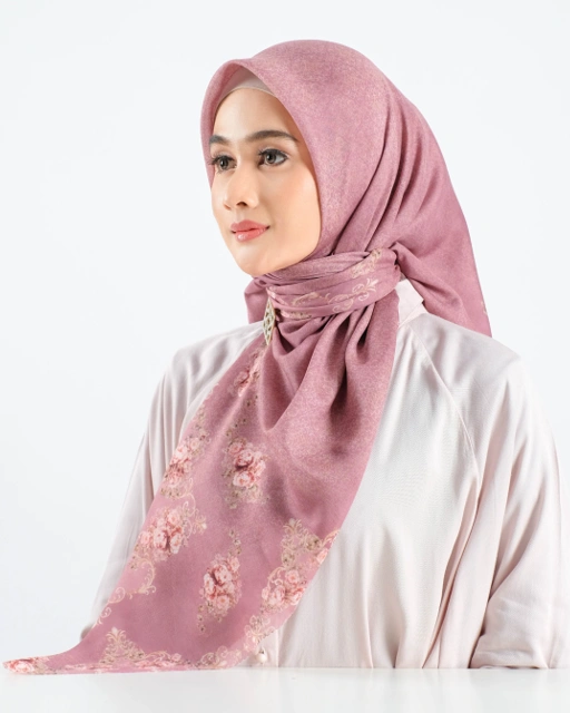 Image of Peony Scarf - Framboise