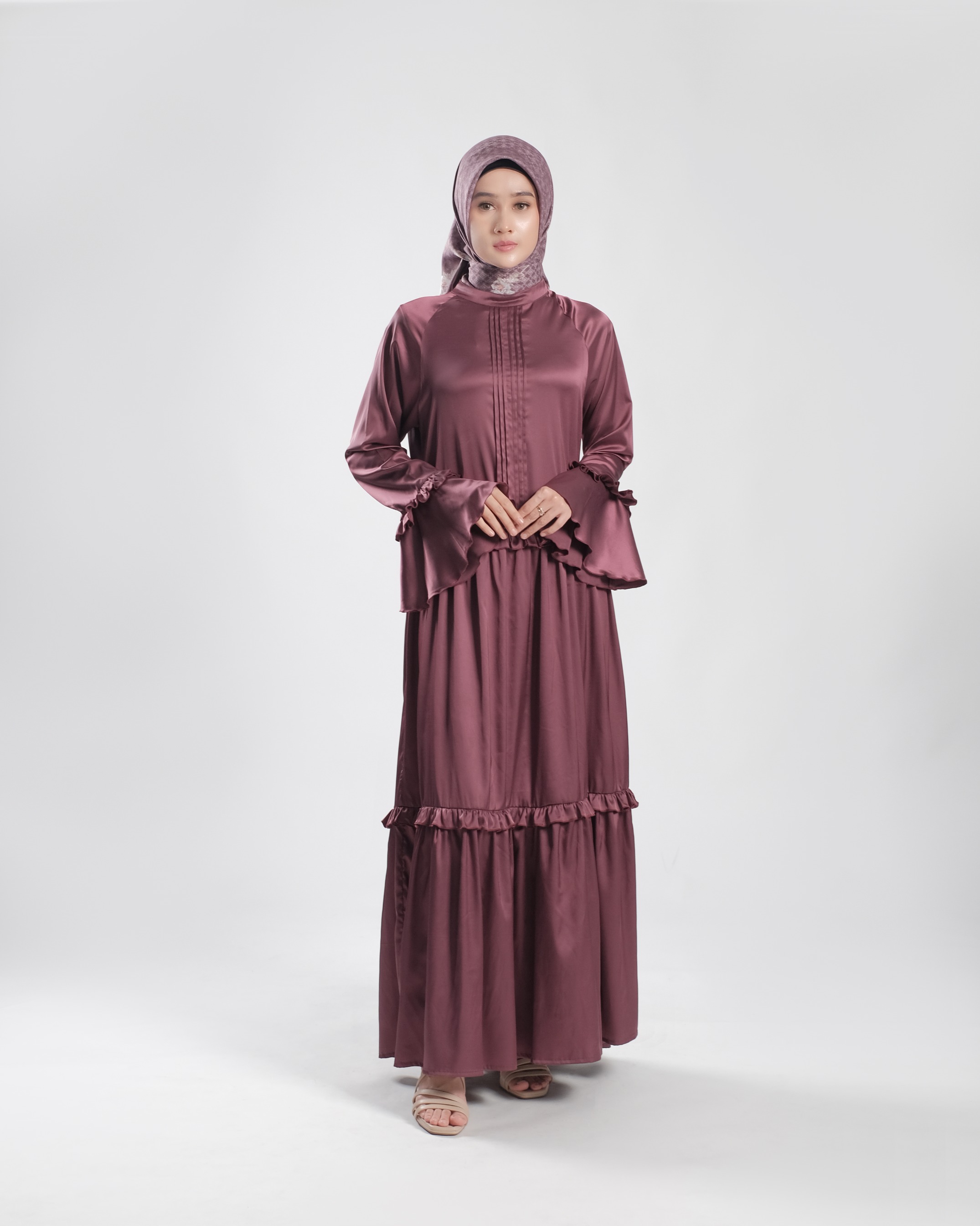 Alraisha Dress - Maroon