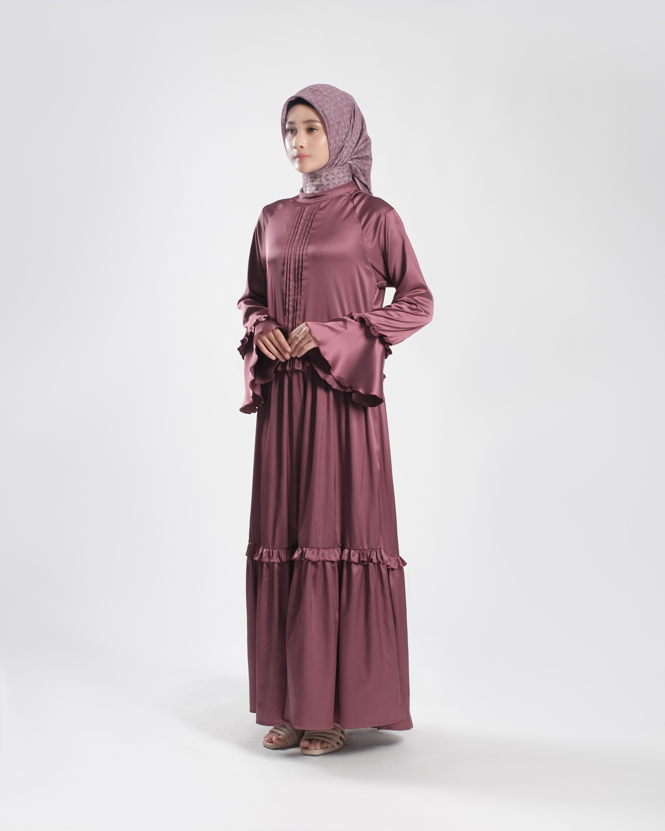 Alraisha Dress - Maroon