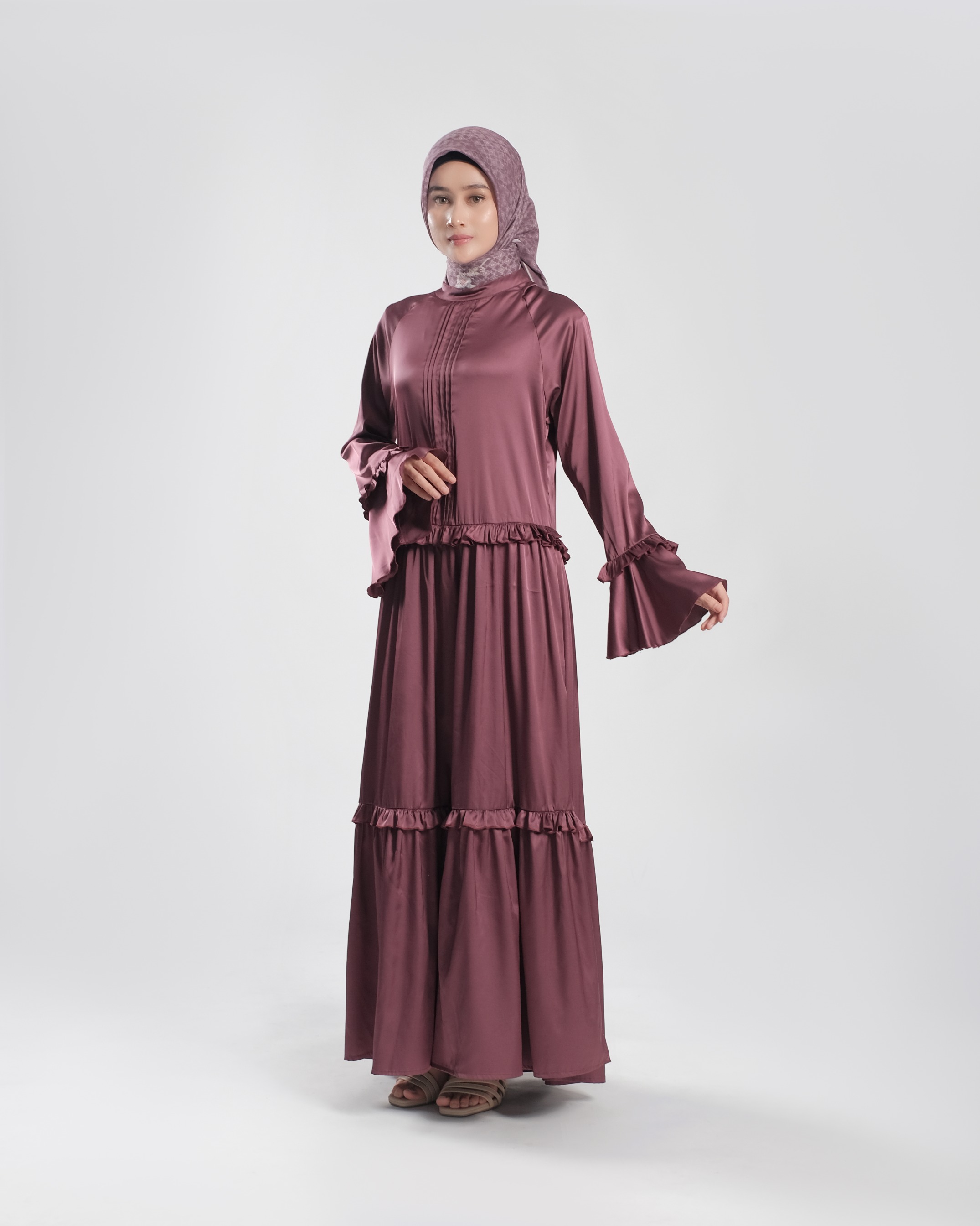 Alraisha Dress - Maroon