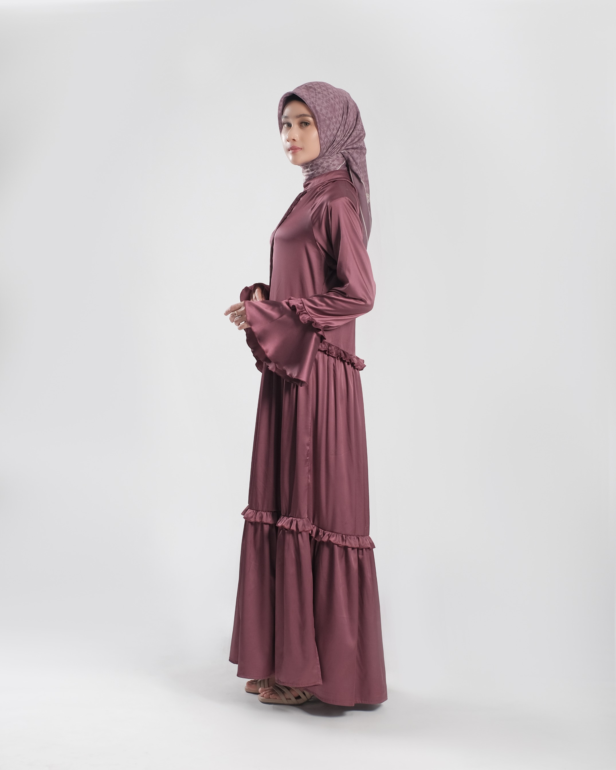 Alraisha Dress - Maroon