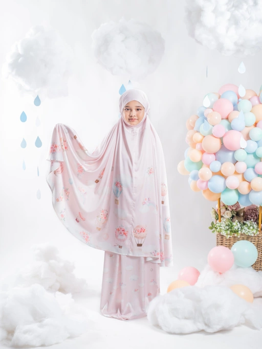 Image of Air Balloon Blush - Prayer Robe For Kids