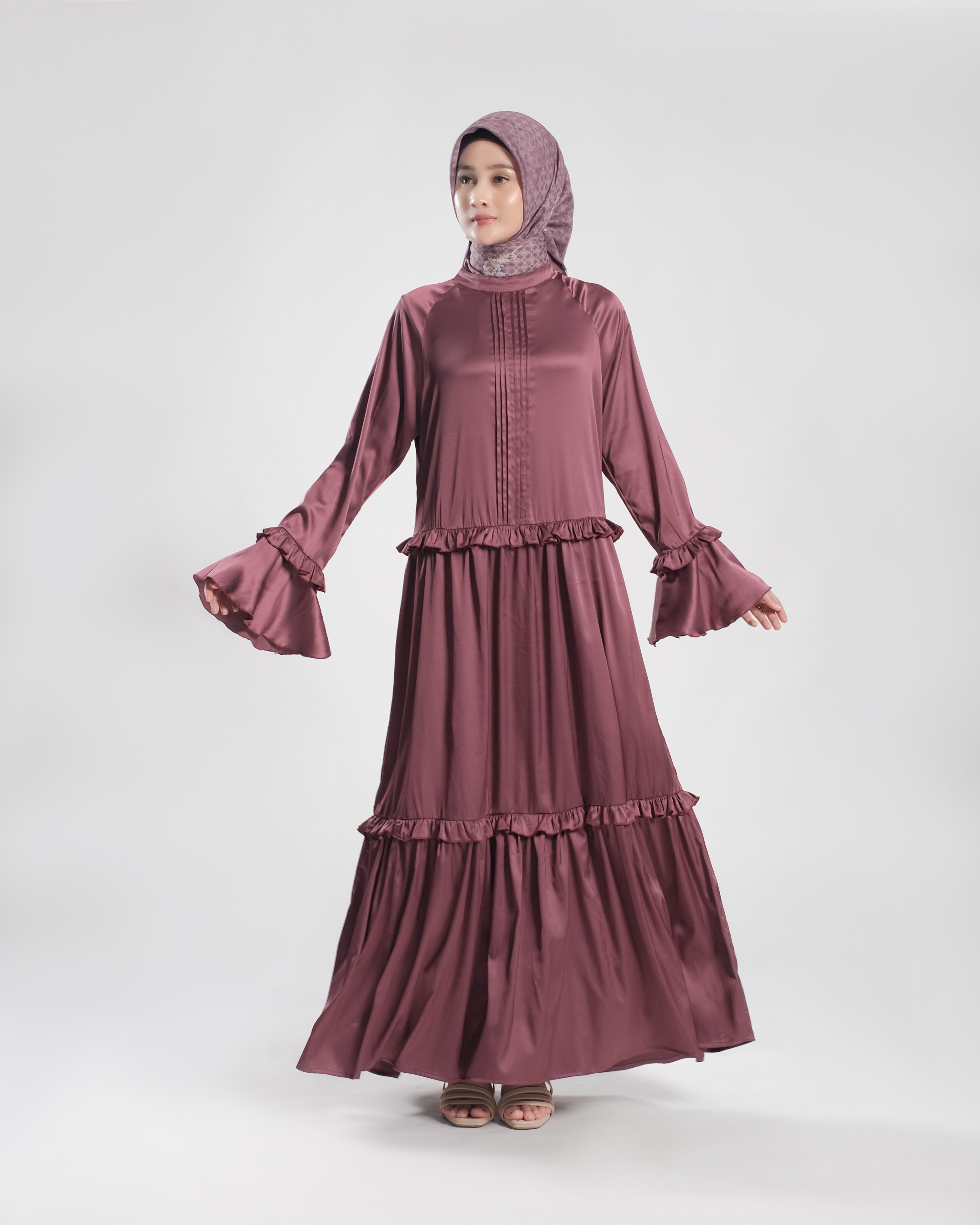 Alraisha Dress - Maroon