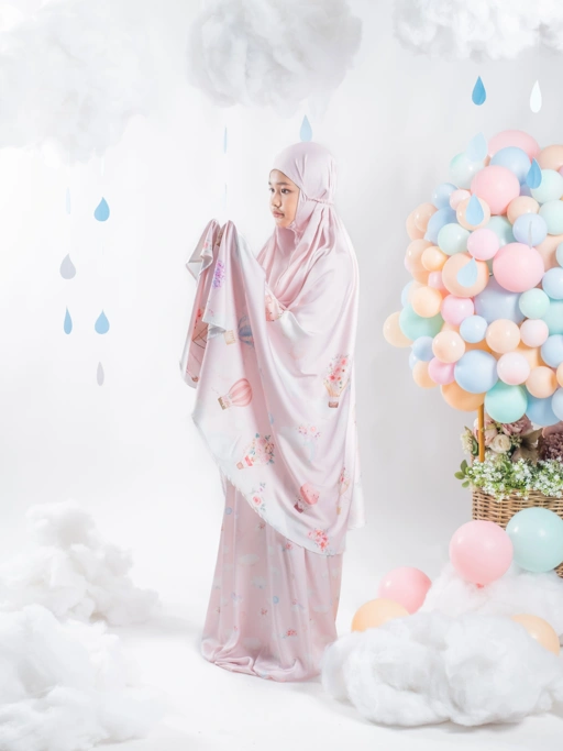 Image of Air Balloon Blush - Prayer Robe For Kids
