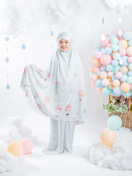 Image of Air Balloon Lite Blue - Prayer Robe For Kids