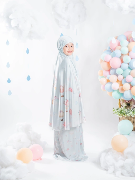 Image of Air Balloon Lite Blue - Prayer Robe For Kids