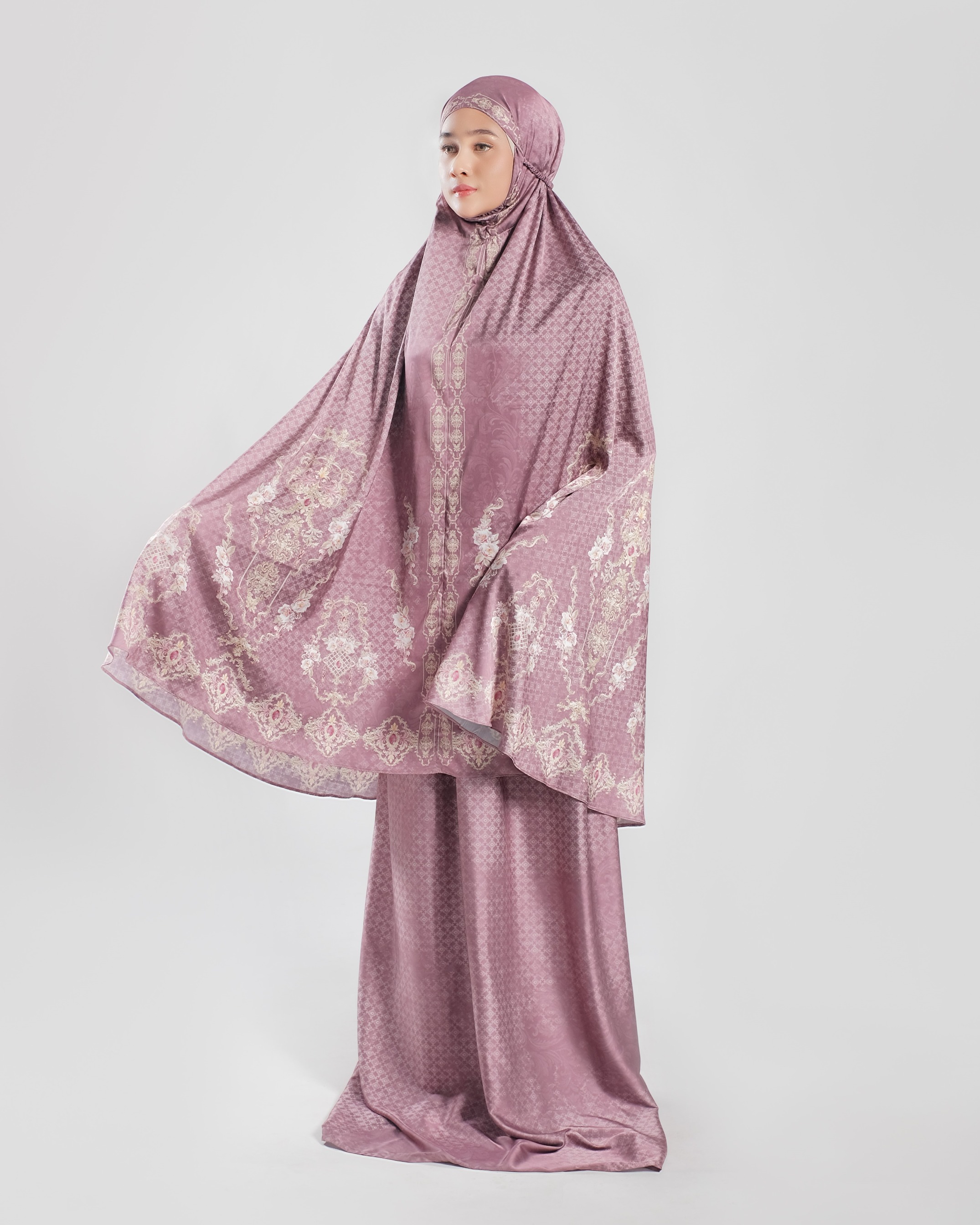 Gold E Jewel Maroon  - Adult Prayer Robe