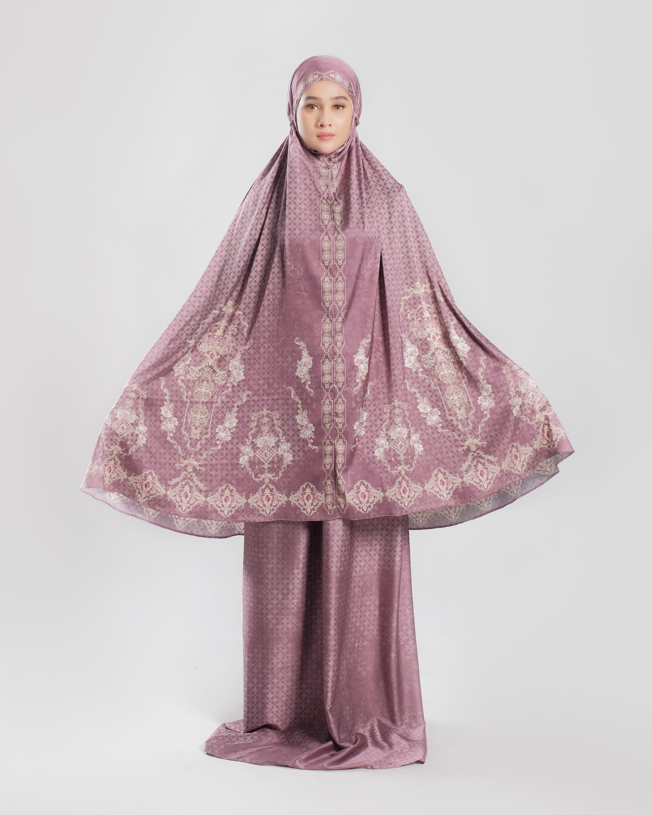 Gold E Jewel Maroon  - Adult Prayer Robe