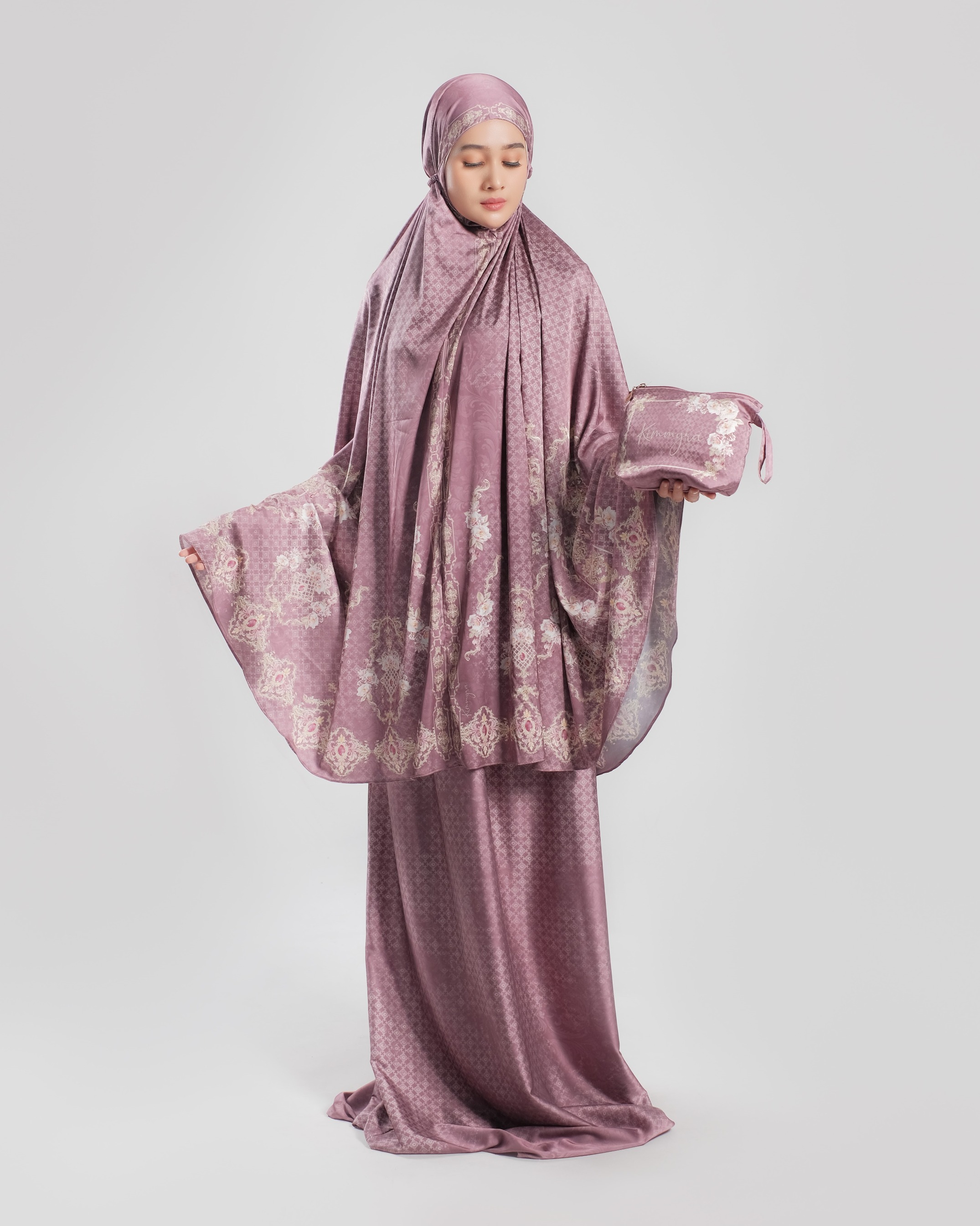 Gold E Jewel Maroon  - Adult Prayer Robe