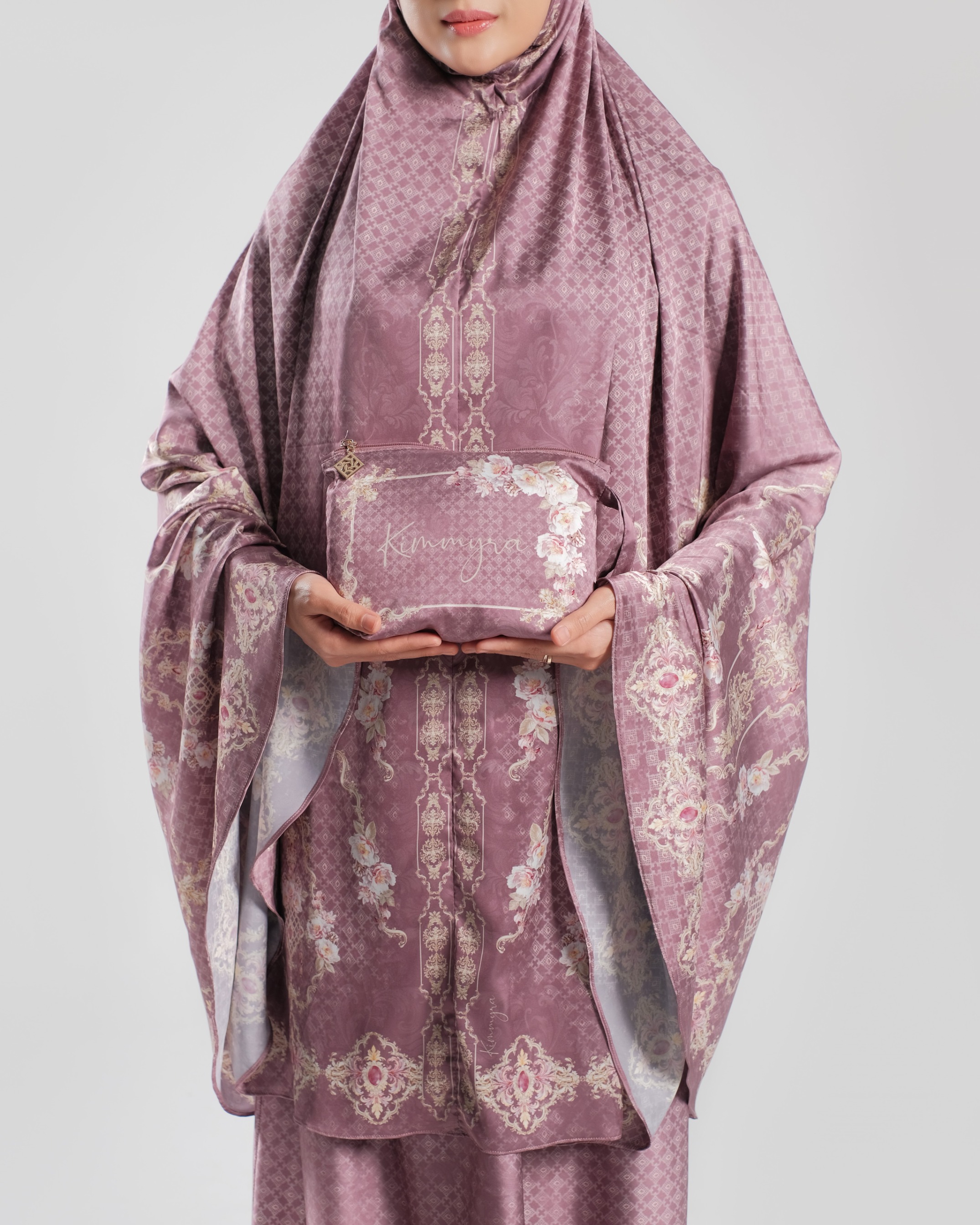 Gold E Jewel Maroon  - Adult Prayer Robe