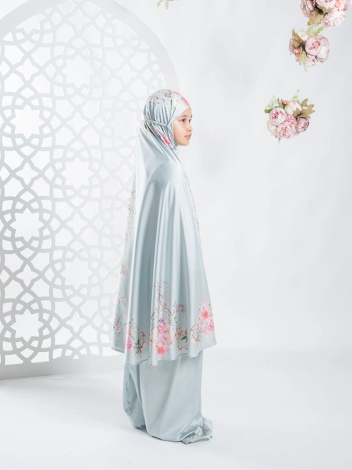 Image of Atiya Light Blue - Prayer Robe For Kids
