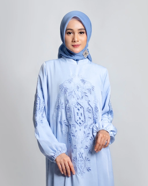 Image of Elesa Dress Powder Blue