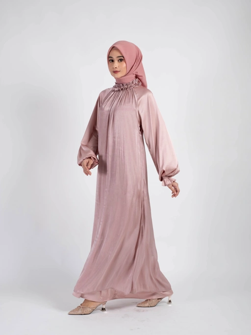 Image of Arsyila Dress - Dusty Pink 