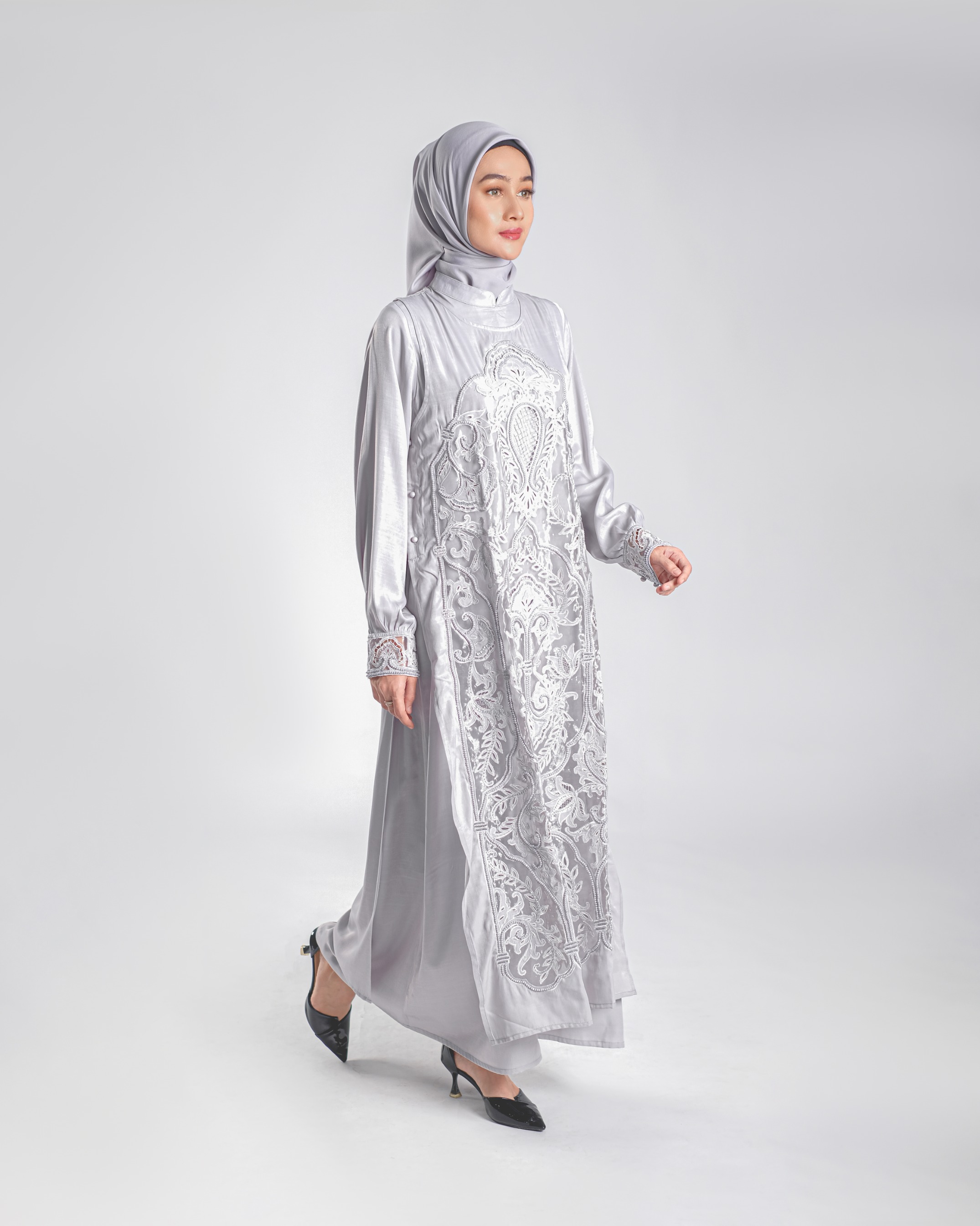 Aila Dress - Silver
