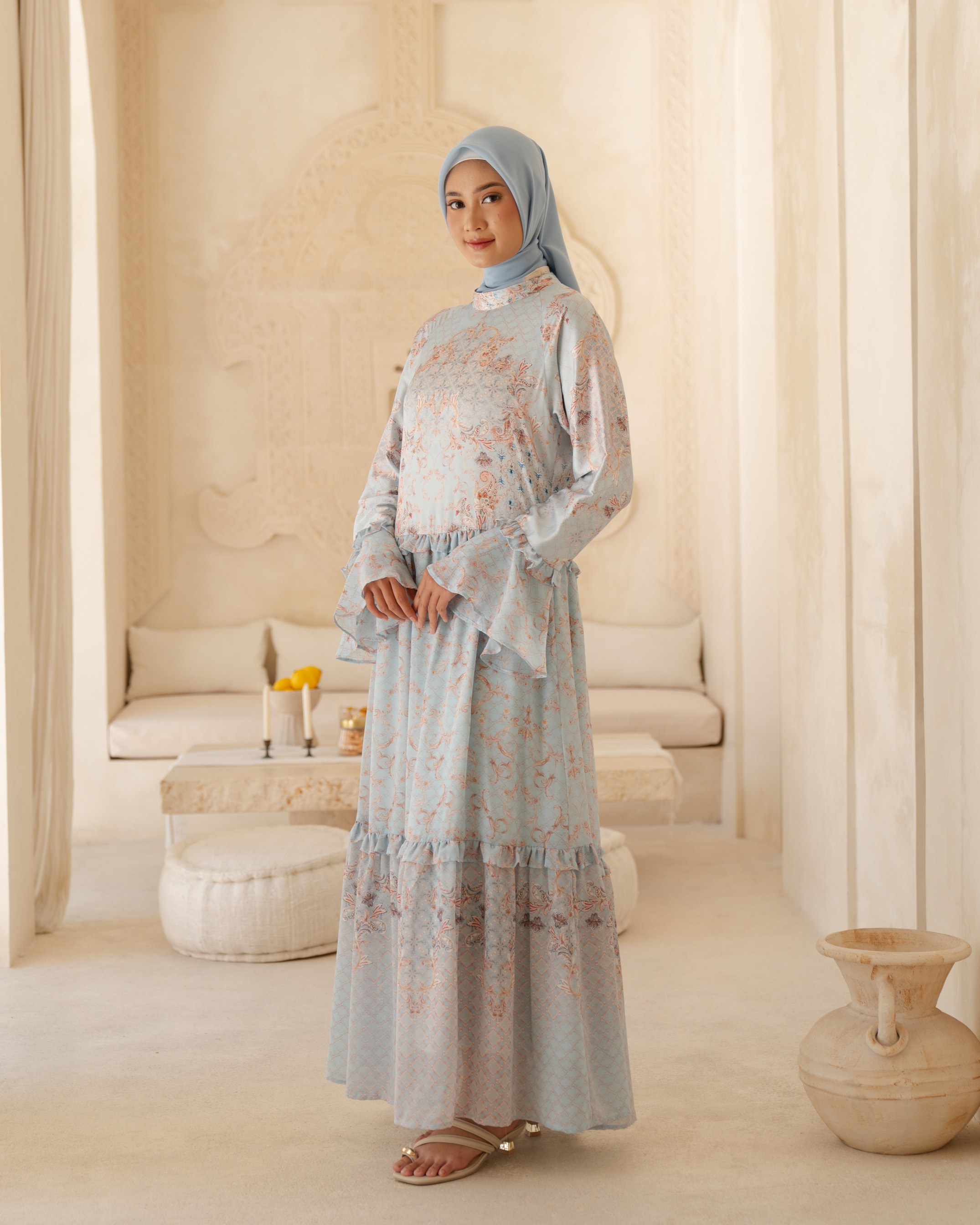 Enisa Dress - Blue 