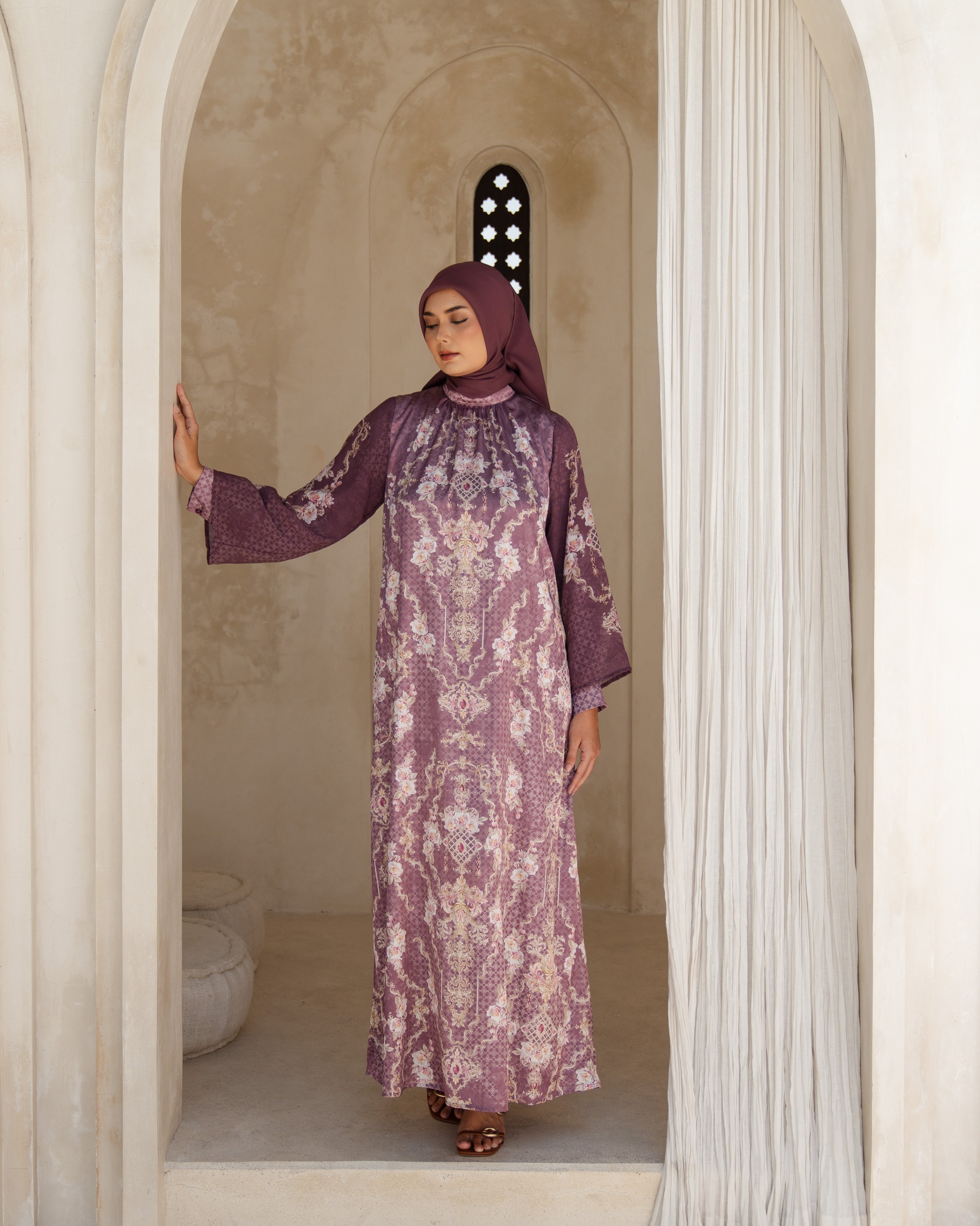 Olivia Dress - Maroon