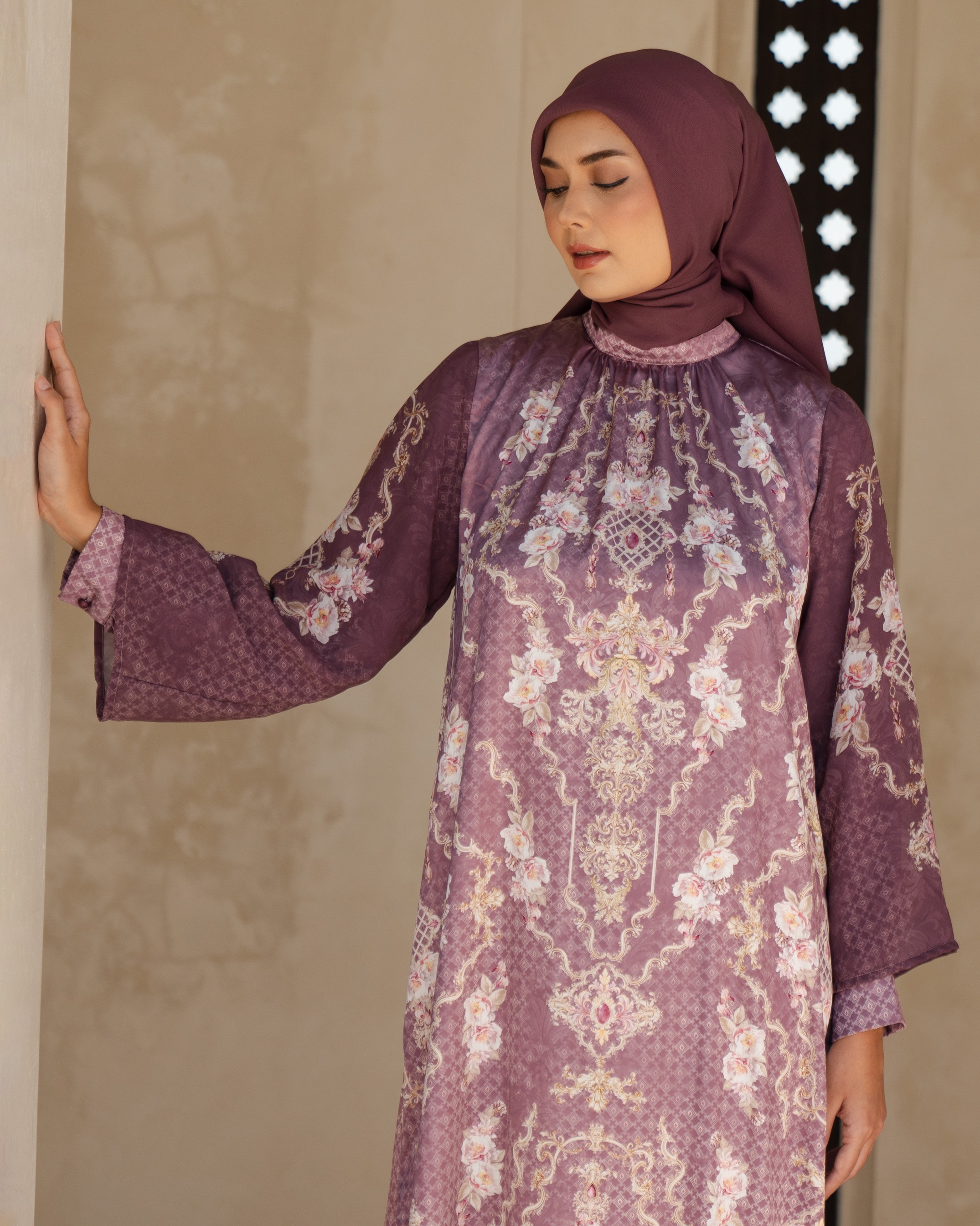 Olivia Dress - Maroon