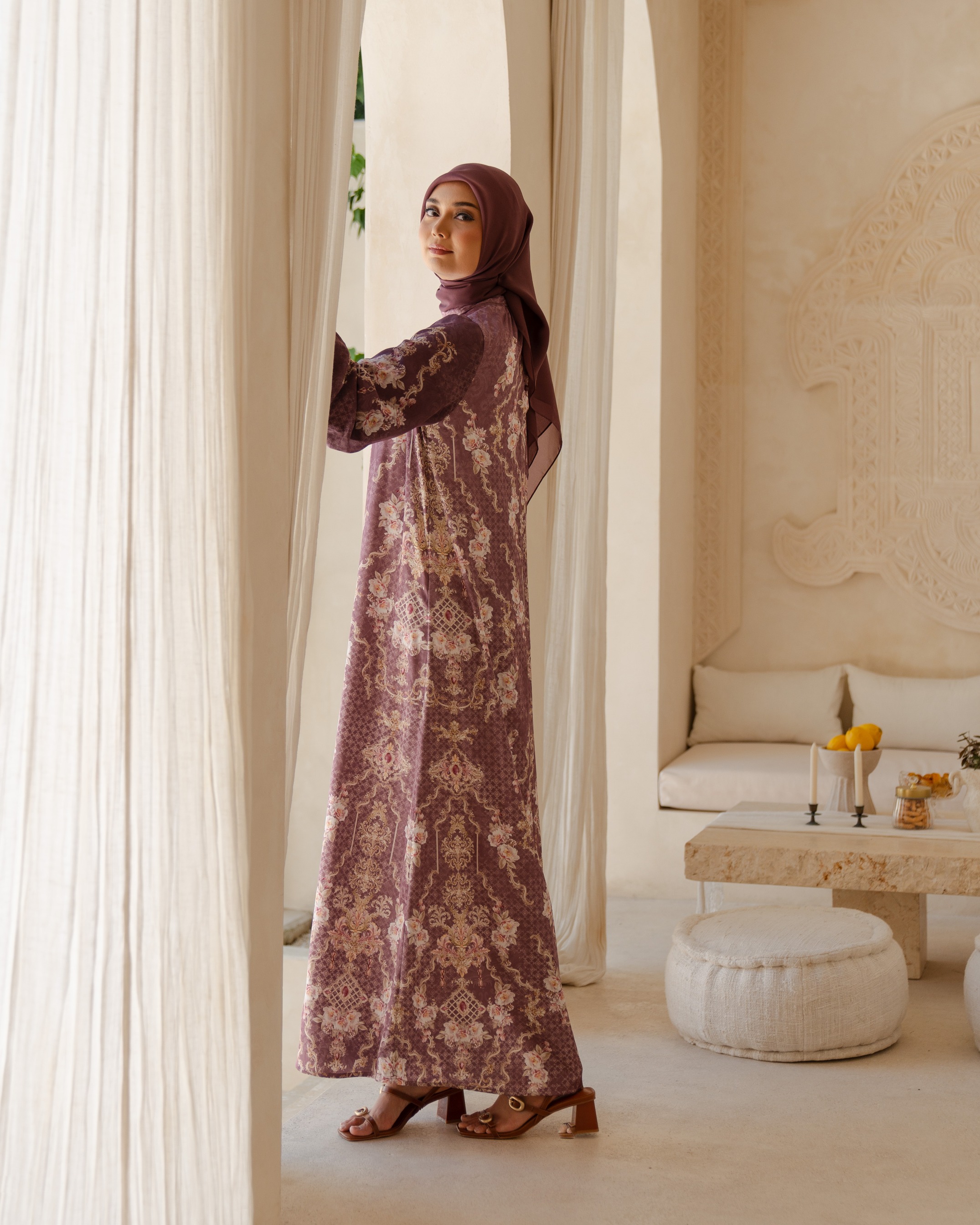 Olivia Dress - Maroon
