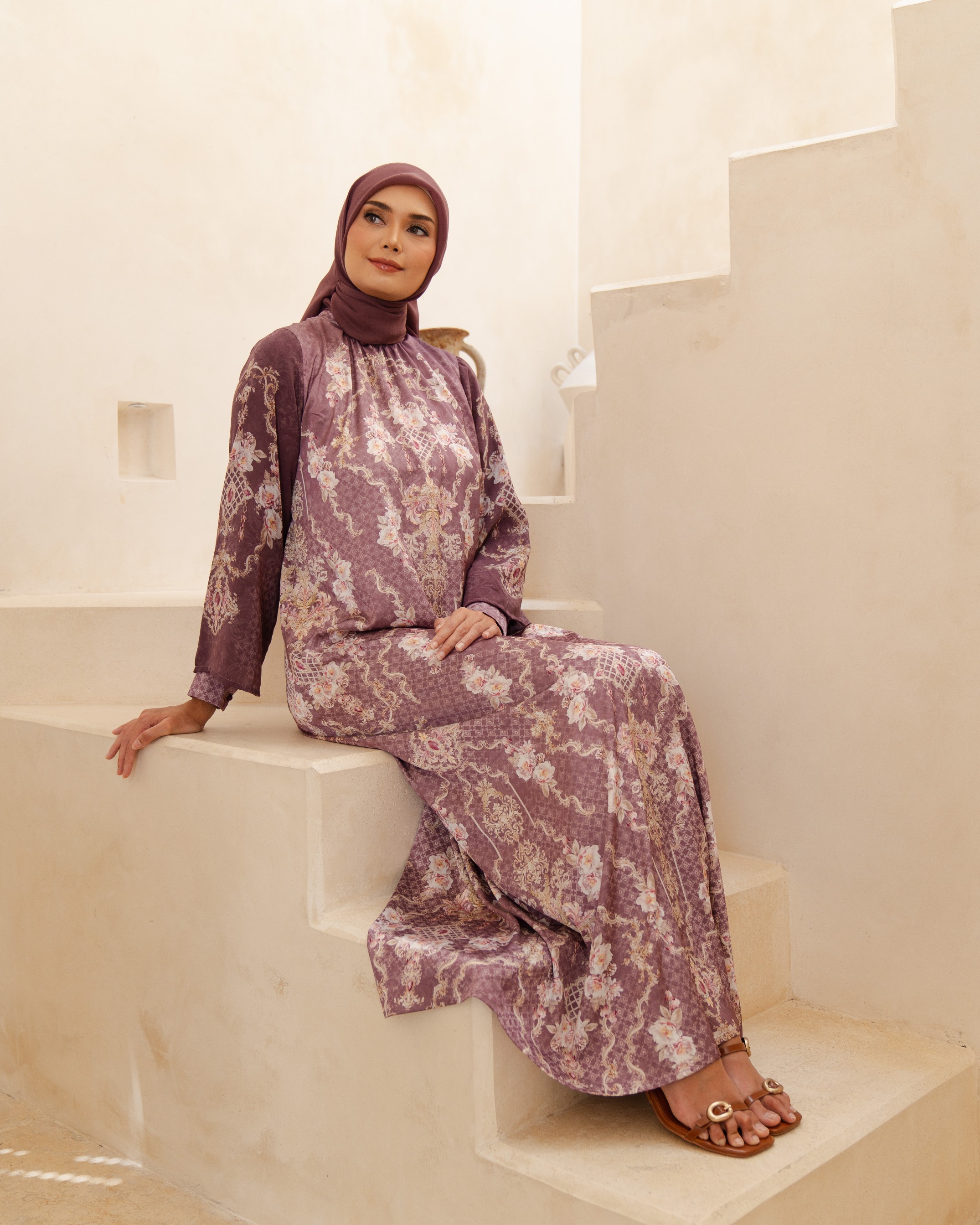 Olivia Dress - Maroon