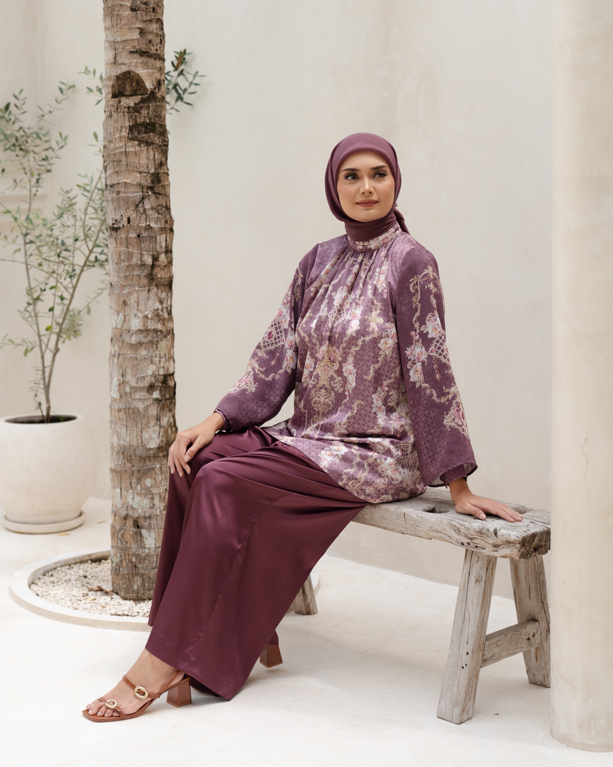 Olivia Top - Maroon