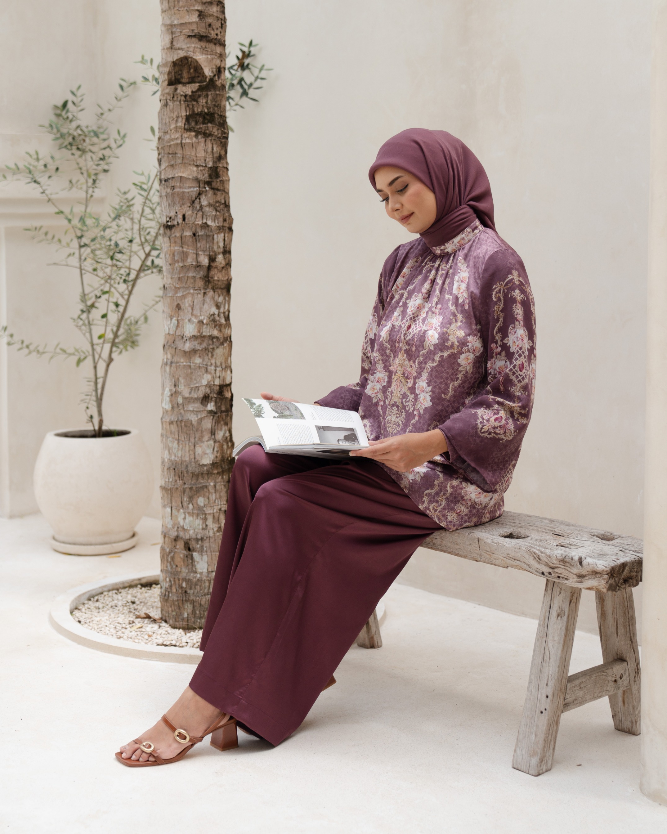 Olivia Top - Maroon
