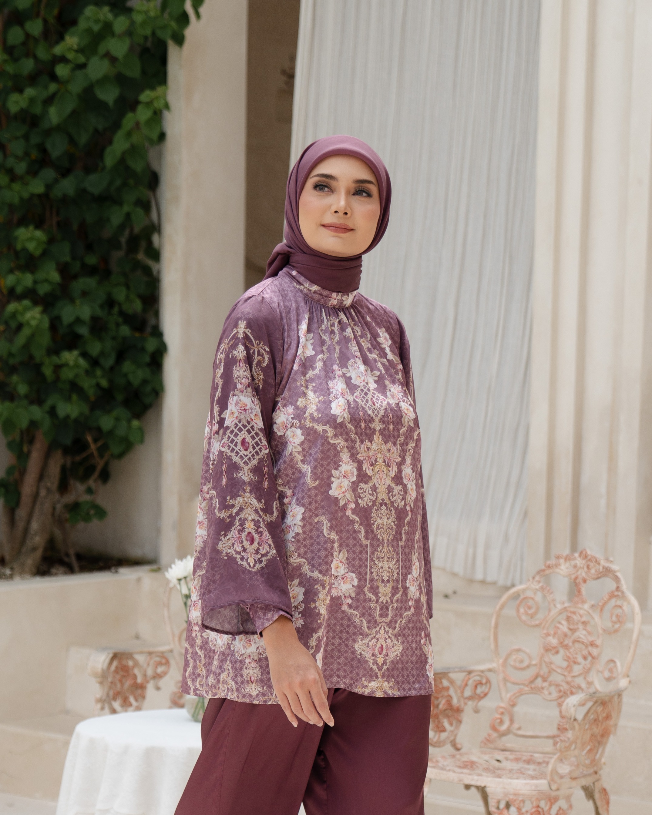 Olivia Top - Maroon