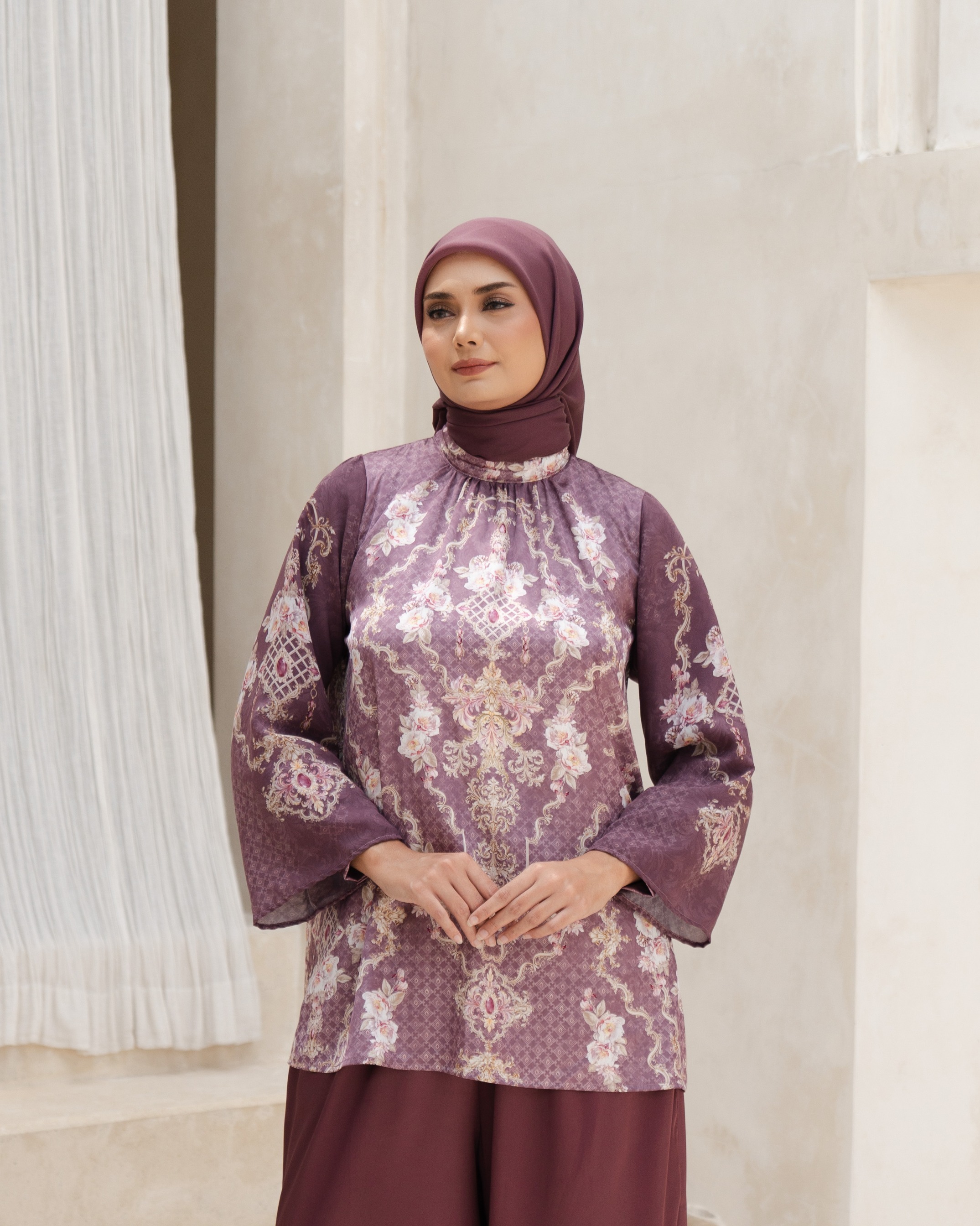Olivia Top - Maroon