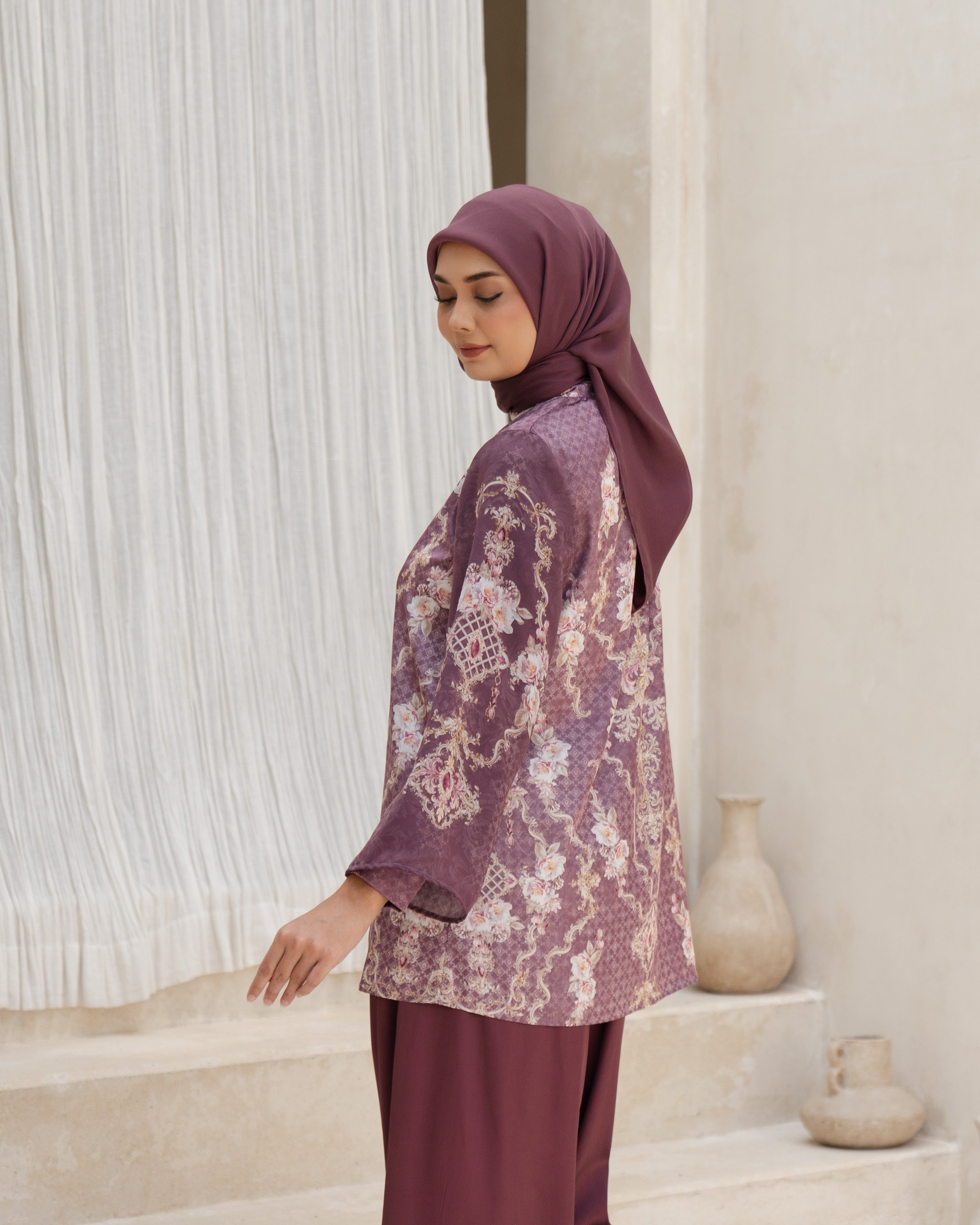 Olivia Top - Maroon