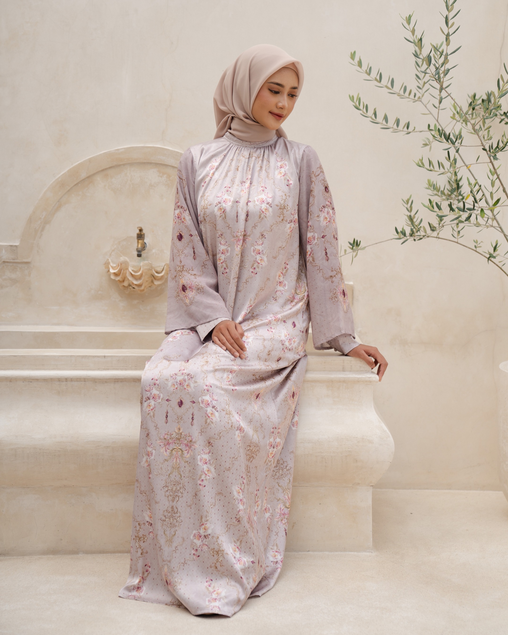 Olivia Dress - Mushroom