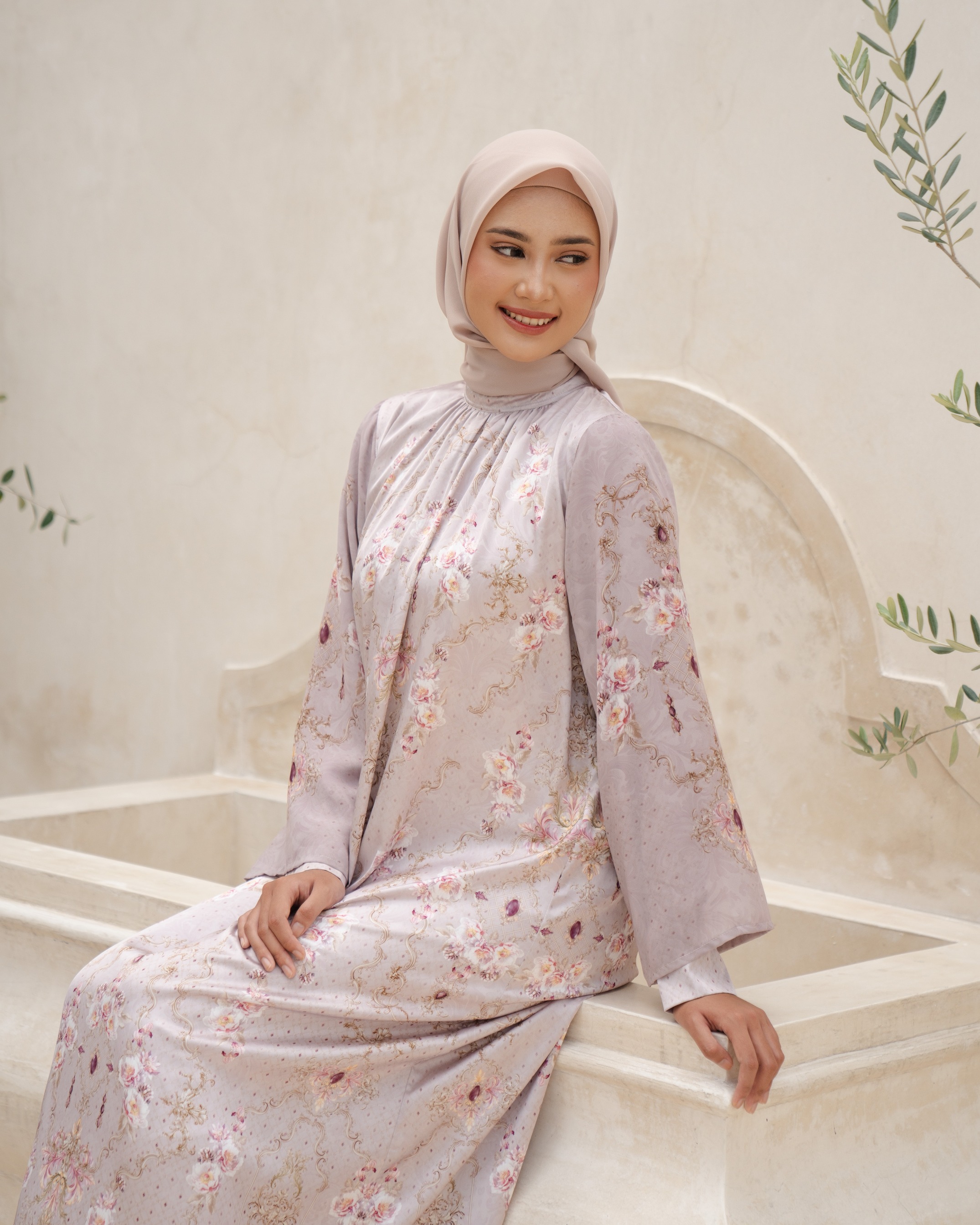Olivia Dress - Mushroom