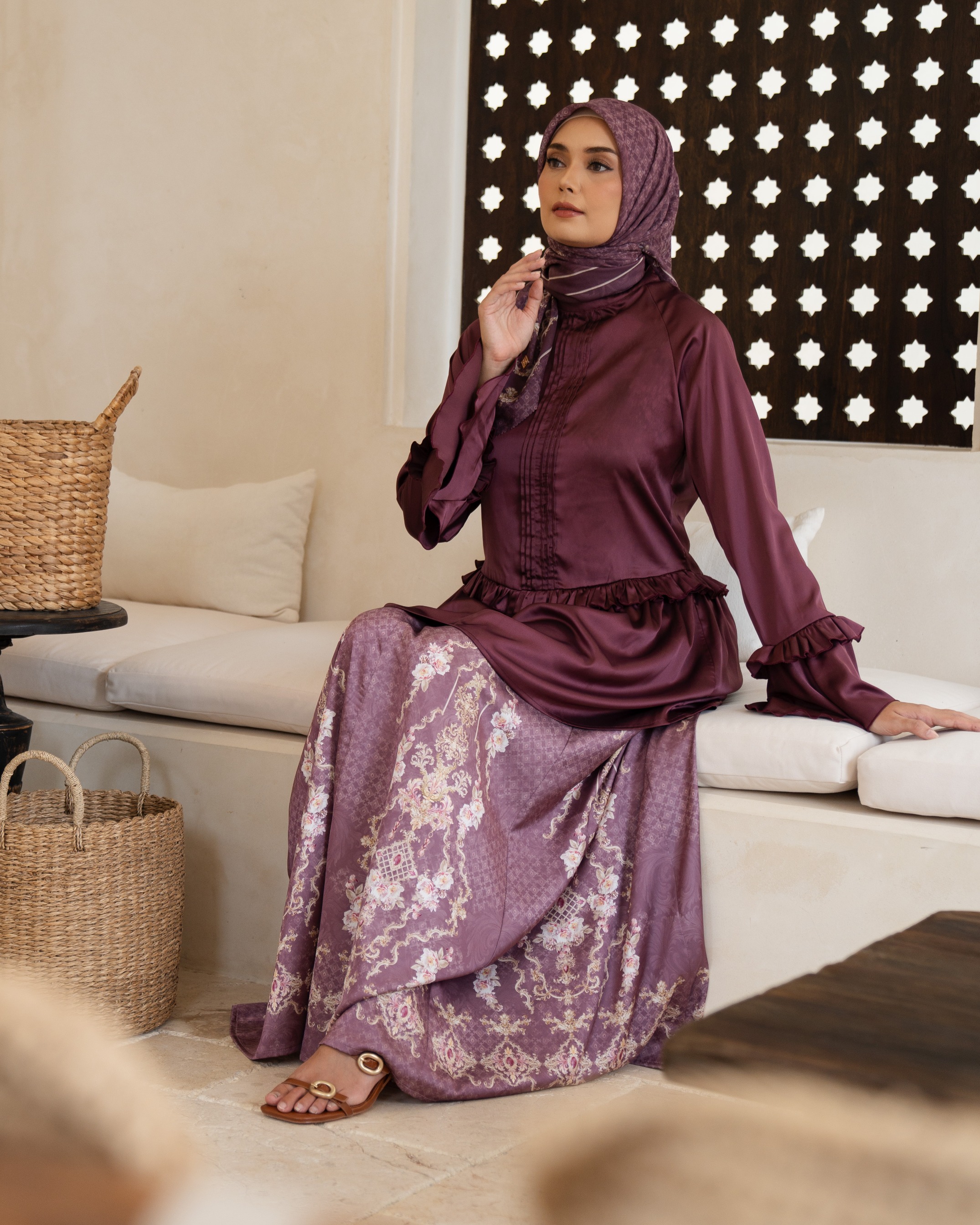Azara Skirt - Maroon
