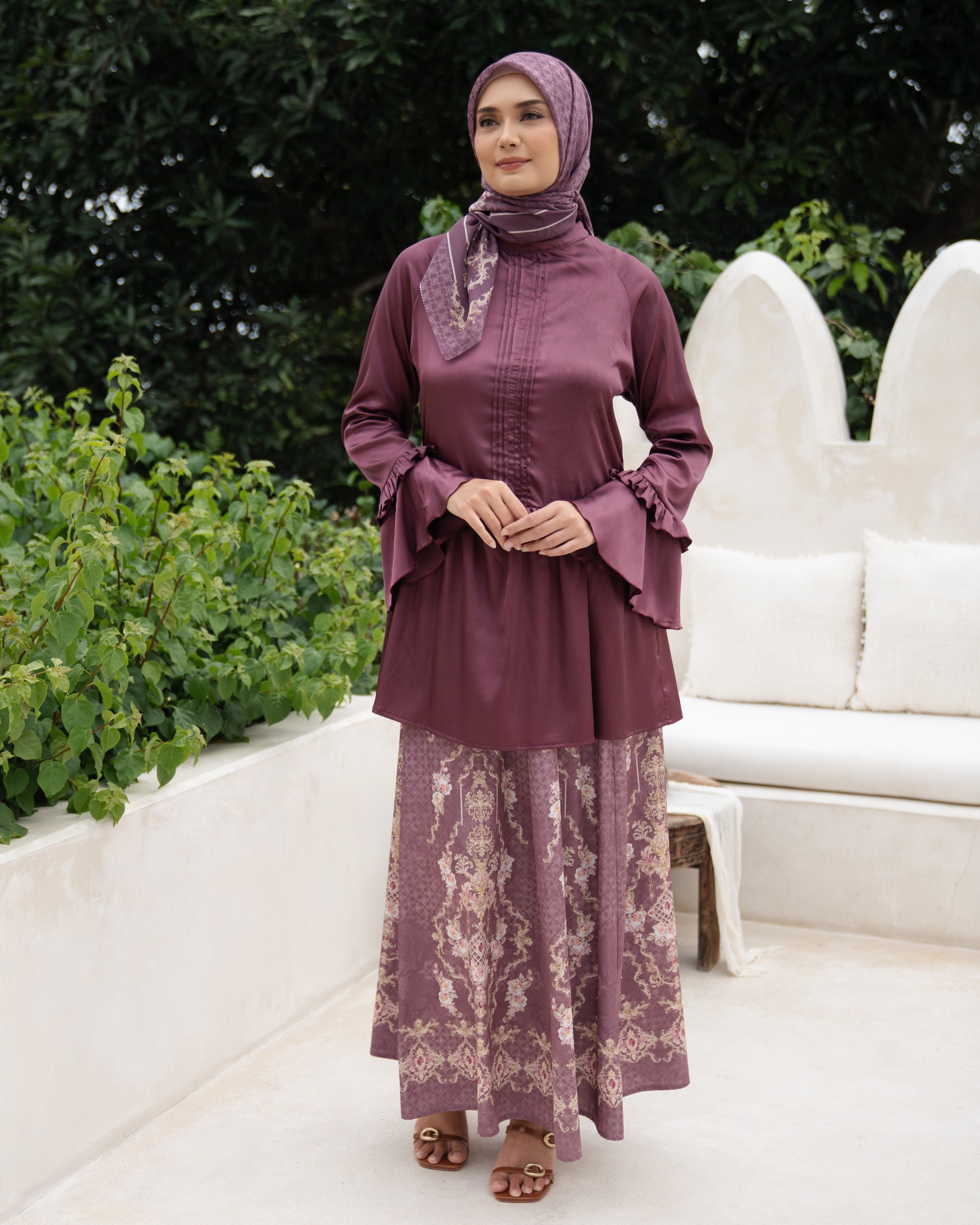 Azara Skirt - Maroon