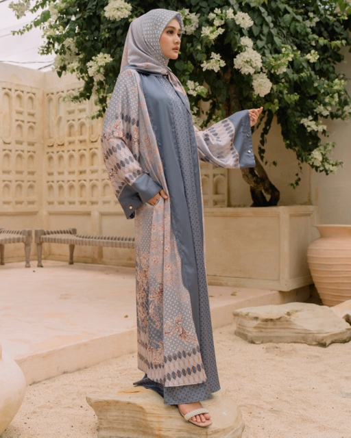 Image of Nafesa Dress - Steel Blue
